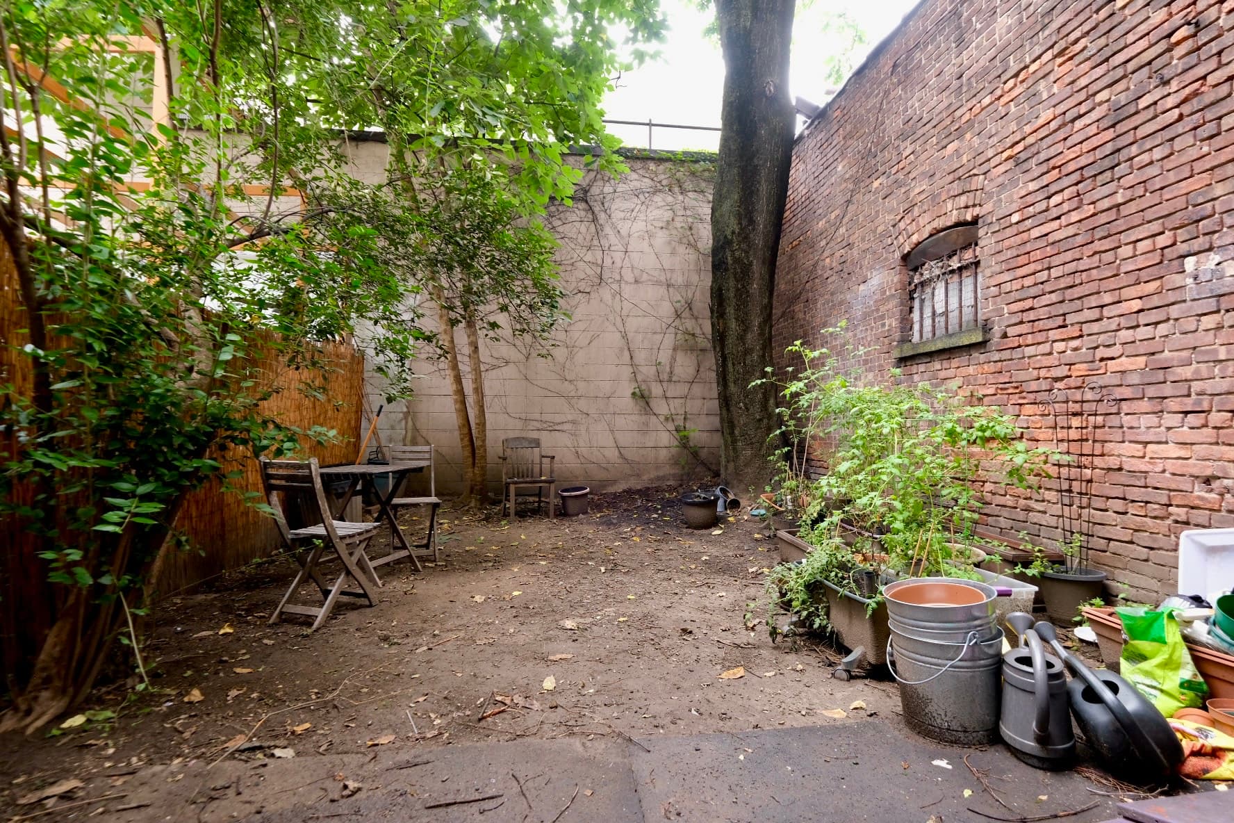 Outdoor backyard gathering space